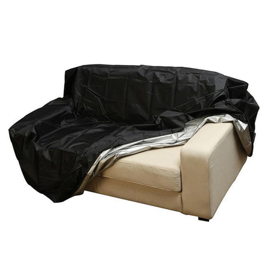 Outdoor Bench Dust Cover Furniture Cover, Size: 2 Seats 134x66x89cm(210D Outer Black Inner Silver) - Dust Covers by PMC Jewellery | Online Shopping South Africa | PMC Jewellery