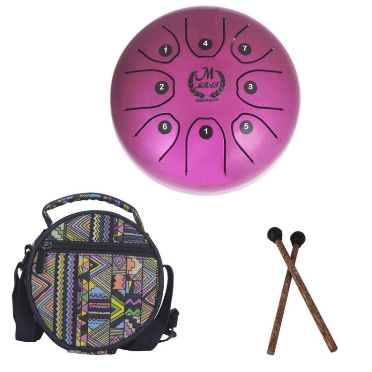 MEIBEITE 5.5-Inch C-Tune Sanskrit Drum Steel Tongue Empty  Worry-Free Drum(Purple) - Percussion Accessories by MEIBEITE | Online Shopping South Africa | PMC TechLife | Buy Now Pay Later Mobicred