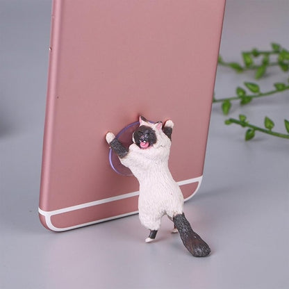 60 PCS Sucker Design Cute Cat Smartphone Holder(White 02) - Desktop Holder by PMC Jewellery | Online Shopping South Africa | PMC Jewellery