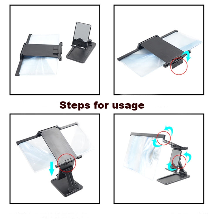 L20 12 inch Anti-Blue Mobile Phone Screen Amplifier Portable Folding Split Mobile Phone Holder - Screen Magnifier by PMC TechLife | Online Shopping South Africa | PMC TechLife