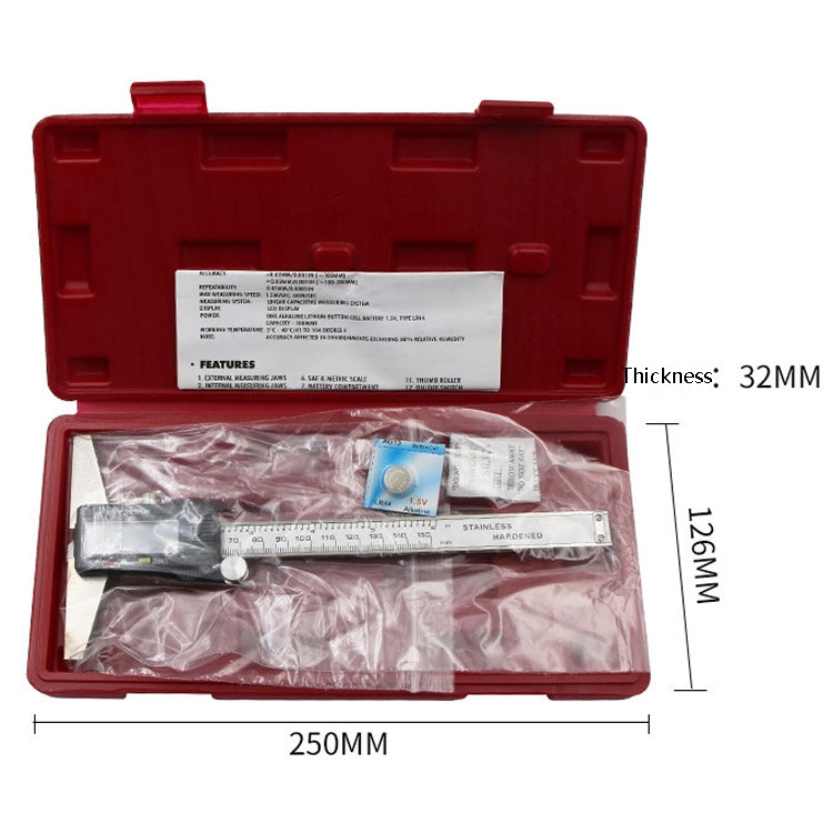 0-150mm Digital Display Depth Gauge Caliper Vernier Caliper Depth Measuring Ruler - free shipping - PMC TechLife - Order now!