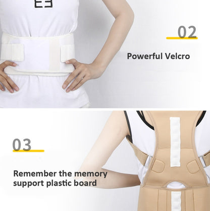 Adult Back Posture Correction Belt Kyphosis Correction Body Restraint Belt, Specification: S(Black) - Corrector by PMC Jewellery | Online Shopping South Africa | PMC Jewellery