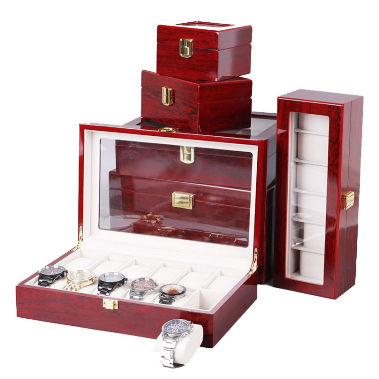 Wooden Baking Paint Watch Box Jewelry Storage Display Box(12-bit Paint) - Watch Storages by PMC Jewellery | Online Shopping South Africa | PMC Jewellery | Buy Now Pay Later Mobicred