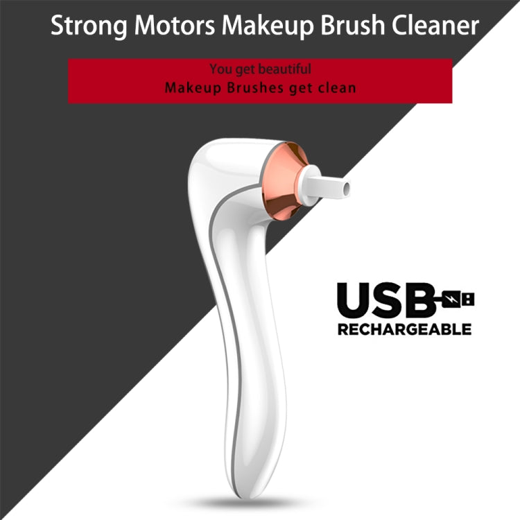 Electric Scrubber Make-Up Brush Cleaning Machine Automatic Dryer USB Rechargeable Make-Up Brush Cleaner(White) - Tools by PMC Jewellery | Online Shopping South Africa | PMC Jewellery