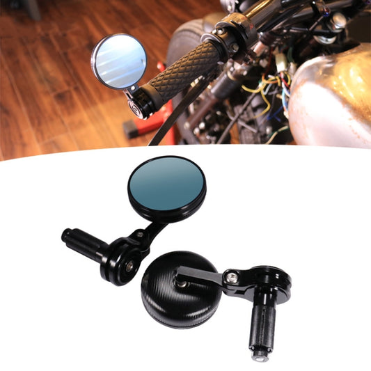 Motorcycle Modified Rearview Mirror CNC Handle Mirror Accessories(Black) - Side Mirrors by PMC Jewellery | Online Shopping South Africa | PMC Jewellery