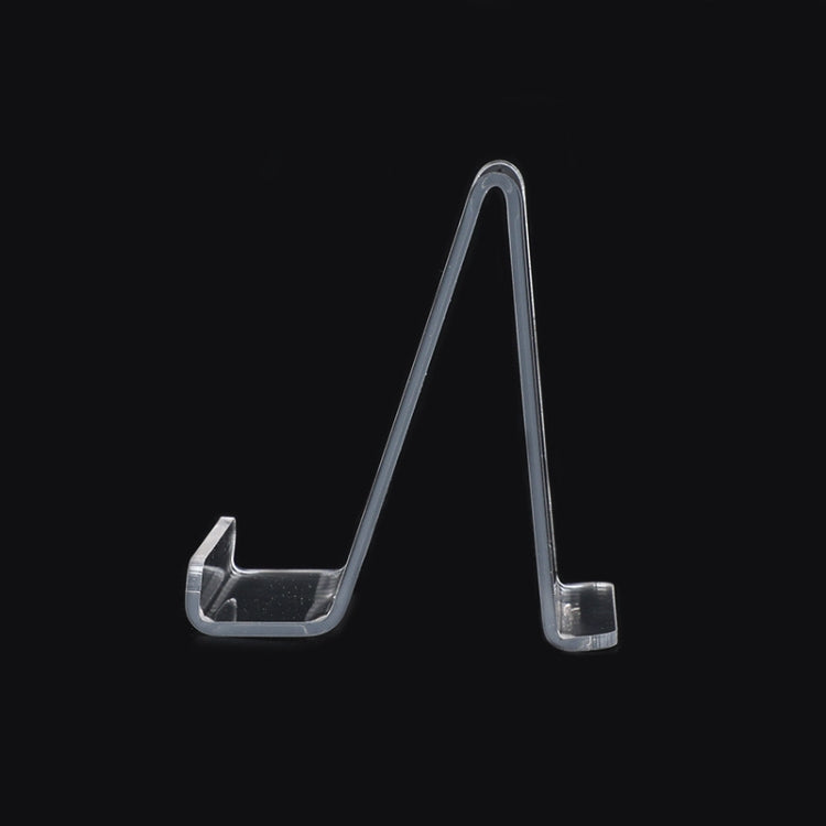 QH-018 10 PCS Acrylic Transparent Mobile Phone Display Stand(Transparent) - Desktop Holder by PMC TechLife | Online Shopping South Africa | PMC TechLife