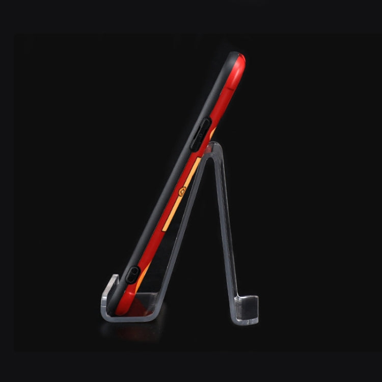 QH-018 10 PCS Acrylic Transparent Mobile Phone Display Stand(Transparent) - Desktop Holder by PMC TechLife | Online Shopping South Africa | PMC TechLife