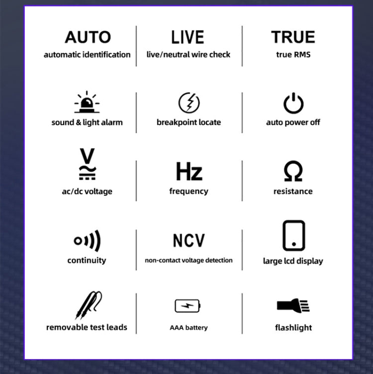 BSIDE X1 Smart Digital Multimeter Test Electric Pen Voltage Detector - Digital Multimeter by BSIDE | Online Shopping South Africa | PMC Jewellery | Buy Now Pay Later Mobicred