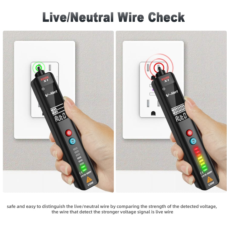 BSIDE X1 Smart Digital Multimeter Test Electric Pen Voltage Detector - Digital Multimeter by BSIDE | Online Shopping South Africa | PMC Jewellery | Buy Now Pay Later Mobicred