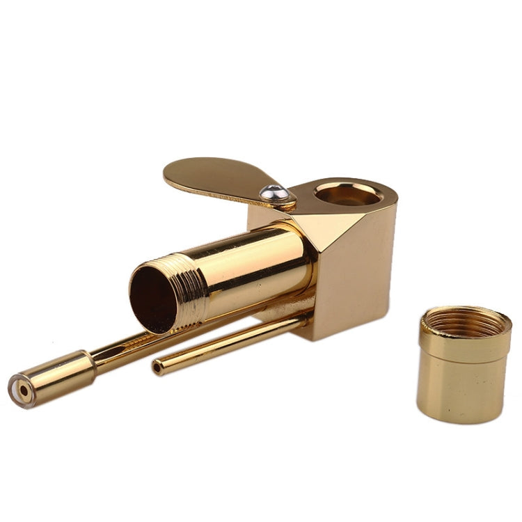 Metal Brass Pipe Golden Removable Small Pipe - Cigarette Box & Ashtrays by PMC Jewellery | Online Shopping South Africa | PMC Jewellery