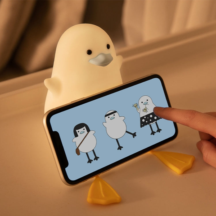 Silicone LED Night Light Mobile Phone Holder(Blue Mouth) - Desktop Holder by PMC TechLife | Online Shopping South Africa | PMC TechLife