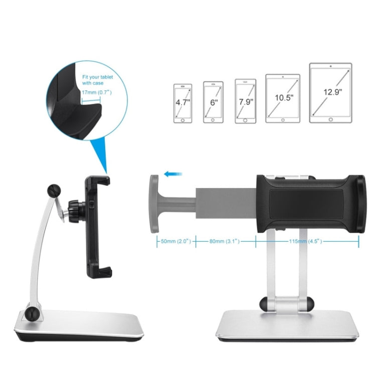 Aluminum Alloy Tablet Bracket Lazy Desktop Folding Mobile Phone Tablet Bracket - Desktop Holder by PMC TechLife | Online Shopping South Africa | PMC TechLife