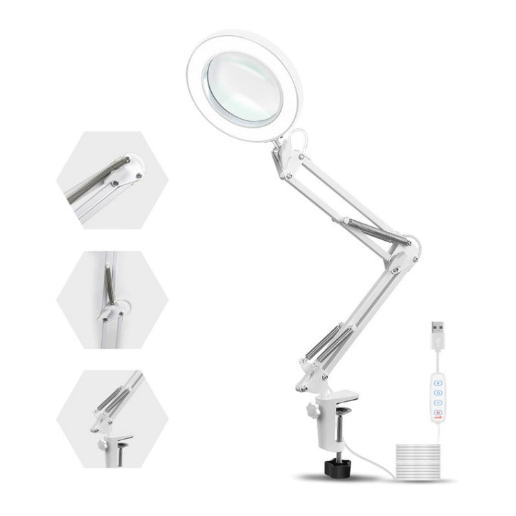 USB Desktop LED Ring Light Welding Auxiliary Magnifying Glass Lighting Desk Lamp - Microscope Magnifier Series by PMC Jewellery | Online Shopping South Africa | PMC Jewellery