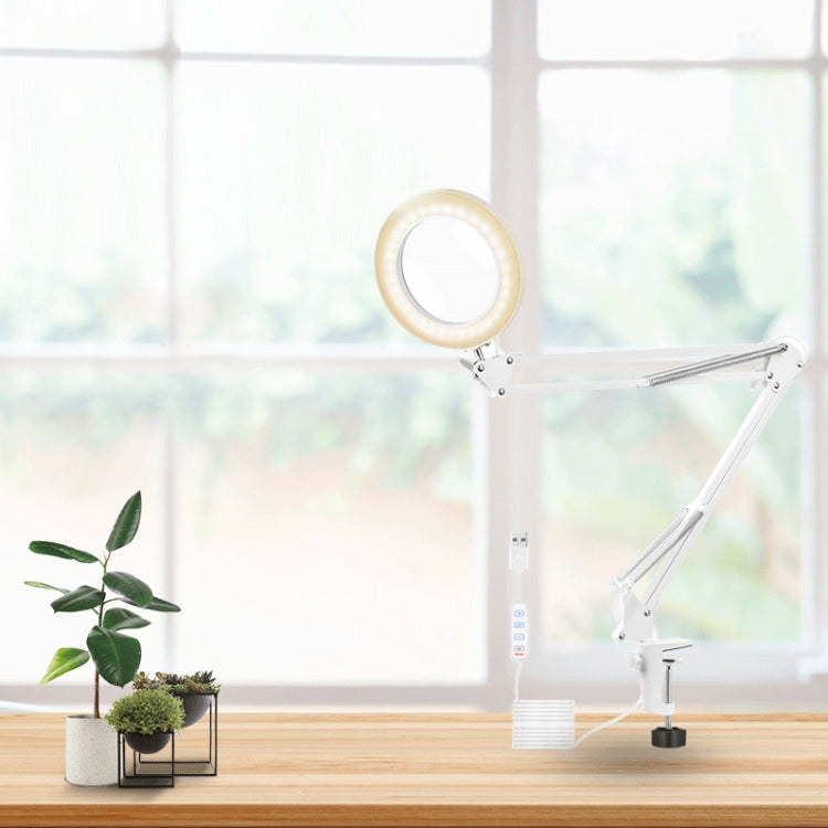 USB Desktop LED Ring Light Welding Auxiliary Magnifying Glass Lighting Desk Lamp - free shipping - PMC TechLife - Order now!