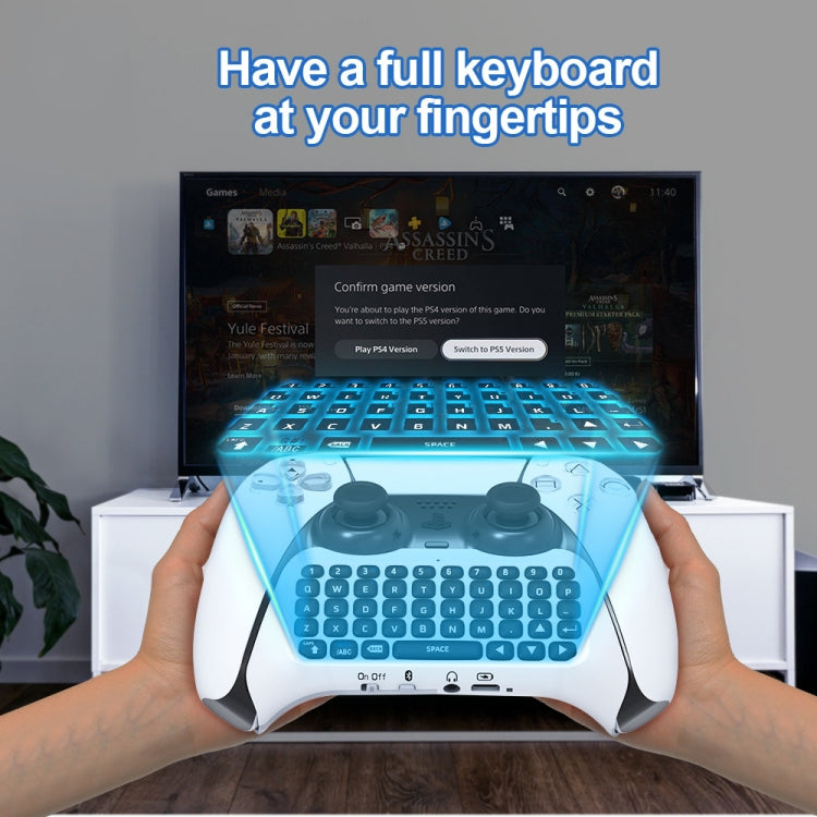 JYS-P5121 Bluetooth Wireless Handle Keyboard Can Chat Voice External Keyboard Suitable For PS5, Note: Without Handle - Gamepads by PMC Jewellery | Online Shopping South Africa | PMC Jewellery