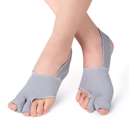 1 Pair Two Toes Split Toe Guard Foot Cover Toe Separation Thumb Varus Correction Foot Cover,Style: Inner Package Gray, Size: L (40-45) - Corrector by PMC Jewellery | Online Shopping South Africa | PMC Jewellery