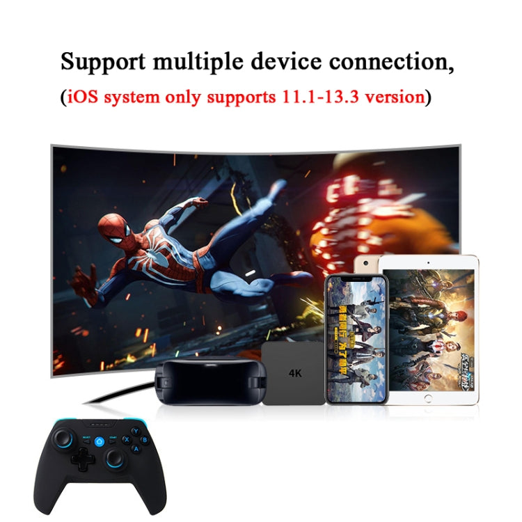 CX-X1  2.4GHz + Bluetooth 4.0 Wireless Game Controller Handle For Android / iOS / PC / PS3 Single Handle (Blue) - Gamepads by PMC Jewellery | Online Shopping South Africa | PMC Jewellery