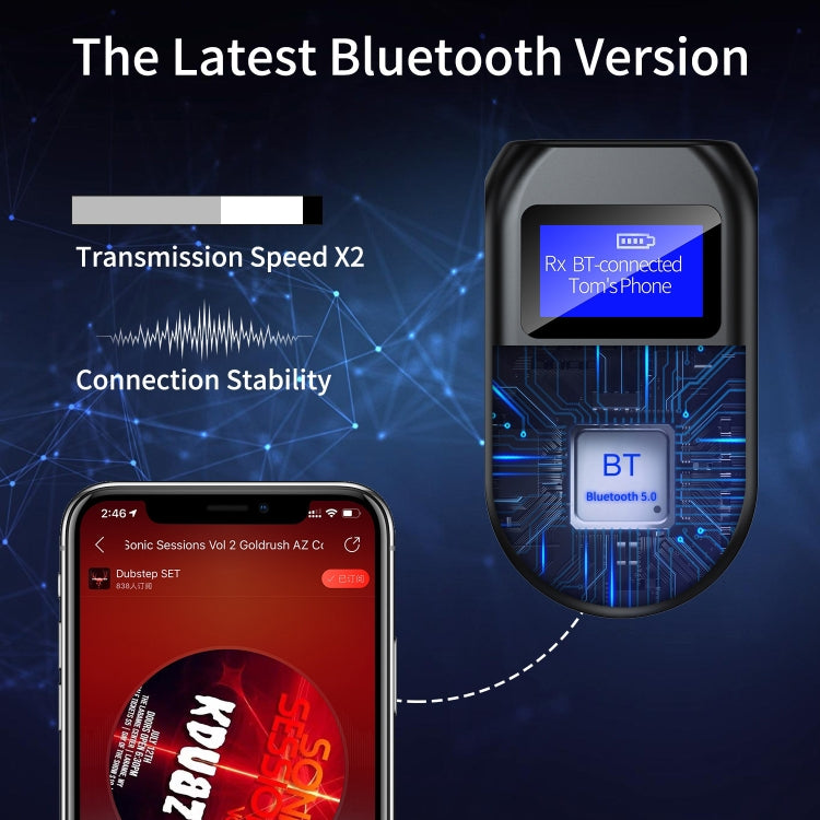 BT-11 Bluetooth 5.0 Audio Launch Reception Call Three-In-One TV Computer Game Music Bluetooth Adapter - Audio Receiver Transmitter by PMC Jewellery | Online Shopping South Africa | PMC Jewellery