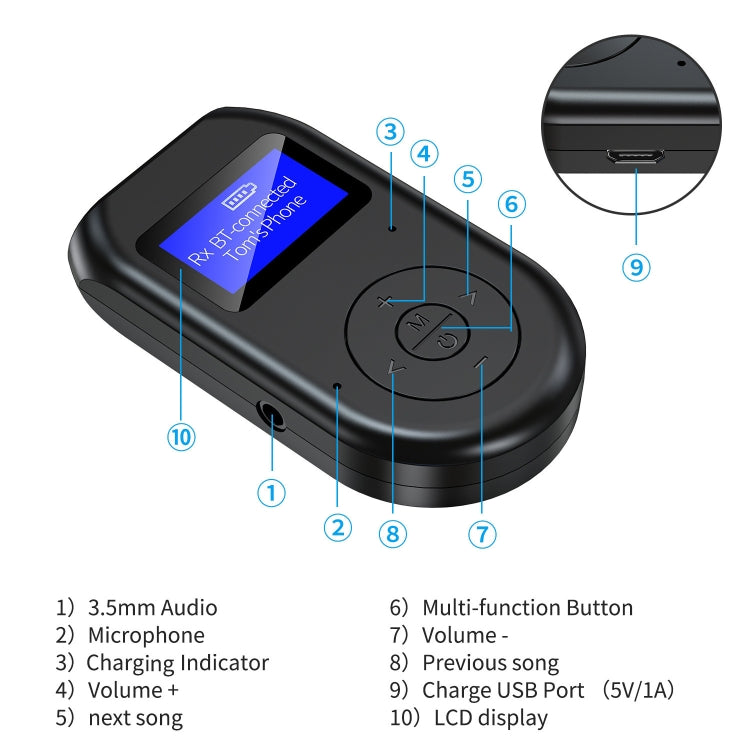 BT-11 Bluetooth 5.0 Audio Launch Reception Call Three-In-One TV Computer Game Music Bluetooth Adapter - free shipping - PMC TechLife - Order now!