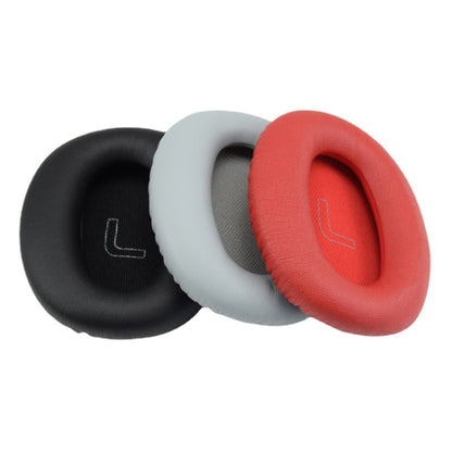 1 Pair Protein Skin Leather Headest Sponge Earmuffs For Edifier W820BT / W808BT / K815 / K815PG1 / H840 / K800 / K830(Red) - Earmuff & Pad by PMC Jewellery | Online Shopping South Africa | PMC Jewellery