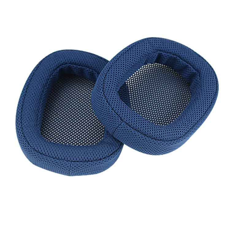 2 PCS Suitable for Logitech G433 G Pro Headphone Cover Sponge Cover Earmuffs(Blue Grid) - Earmuff & Pad by PMC Jewellery | Online Shopping South Africa | PMC Jewellery