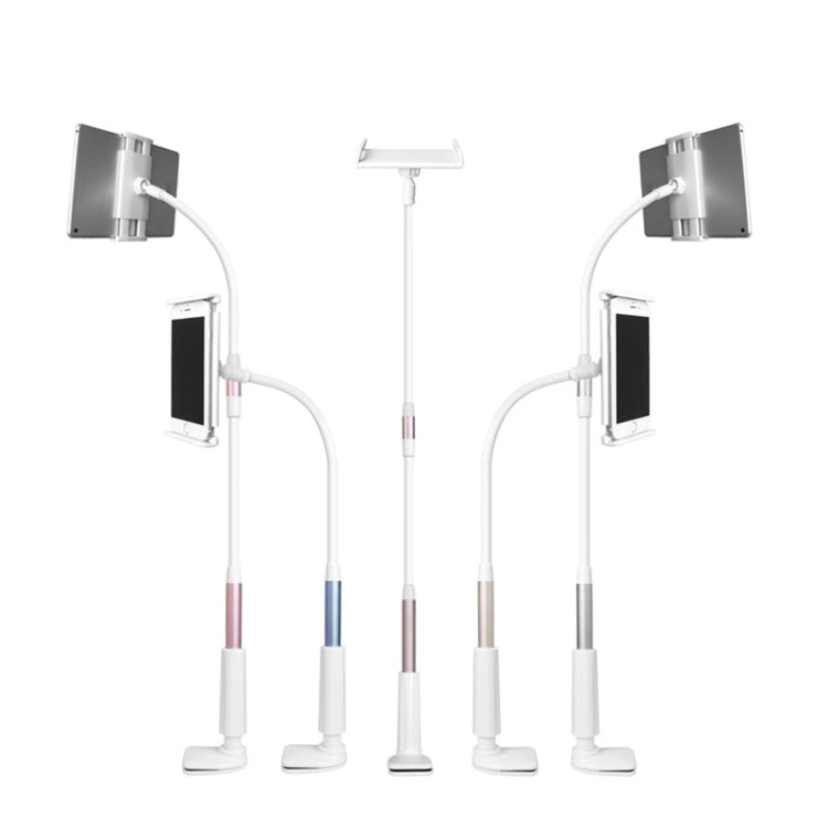 LP-6 Tablet Mobile Phone Lazy Bracket Detachable Bed Bracket, Style: Two-stage （Silver) - Lazy Bracket by PMC TechLife | Online Shopping South Africa | PMC TechLife