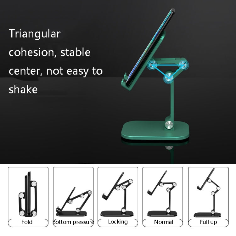 CYX-PH2 Mobile Phone Tablet Desktop Bracket Folding Telescopic Phone Bracket(Green) - Desktop Holder by PMC TechLife | Online Shopping South Africa | PMC TechLife
