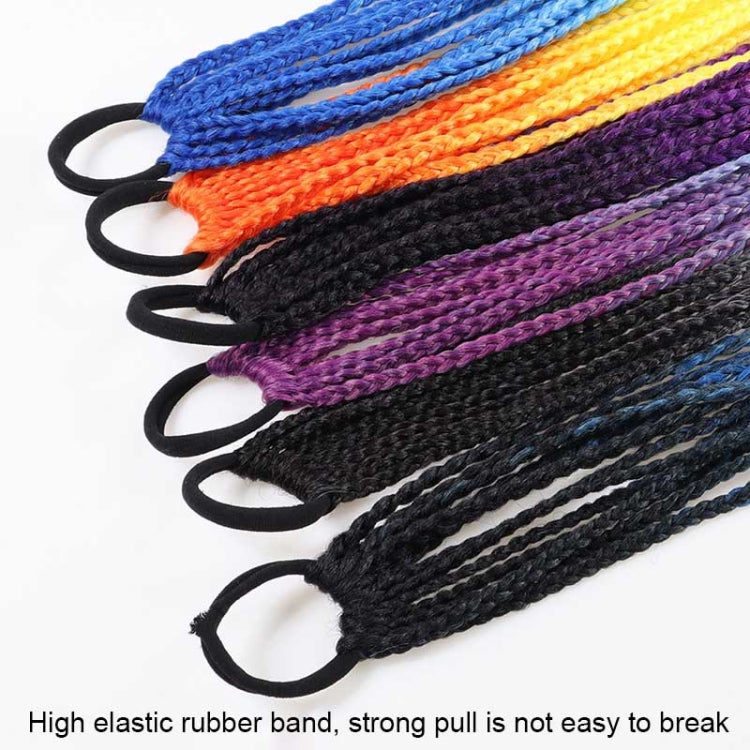 FQXBMW Colorful Braid Hair Band Wigs Corn Silk Colorful Dreadlocks Ponytail, Color: 07 - Wigs by PMC Jewellery | Online Shopping South Africa | PMC Jewellery