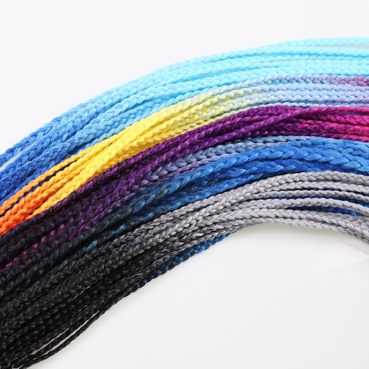 FQXBMW Colorful Braid Hair Band Wigs Corn Silk Colorful Dreadlocks Ponytail, Color: 07 - Wigs by PMC Jewellery | Online Shopping South Africa | PMC Jewellery