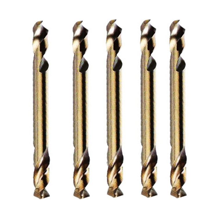 5pcs M35 Cobalt-Containing Twist Drill Bit High-Speed Steel Double Head Metal Steel Plate Expansion Hole Drill, Model: Double Head 3.2mm - Drill & Drill Bits by PMC Jewellery | Online Shopping South Africa | PMC Jewellery