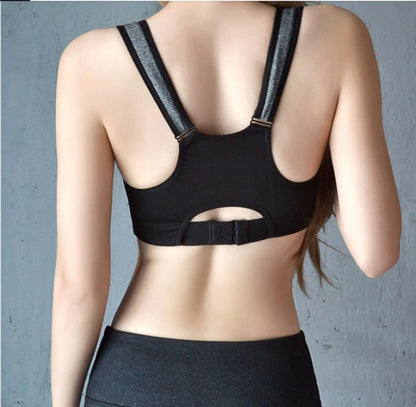 7 Color Fitness Yoga Push Up Sports Bra Women Gym Running Padded Tank Top Athletic Vest Underwear Shockproof Zipper Sports Bra, Size:M (Black) - Ladies Underwear by PMC Jewellery | Online Shopping South Africa | PMC Jewellery