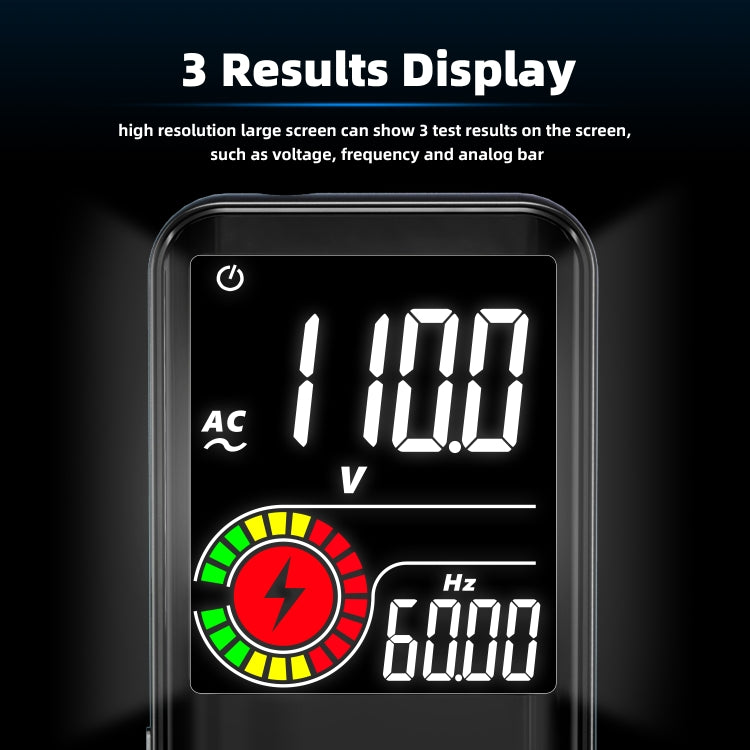 BSIDE Digital Multimeter 9999 Counts LCD Color Display DC AC Voltage Capacitance Diode Meter, Specification: S10 Dry Battery Version (Black) - Digital Multimeter by BSIDE | Online Shopping South Africa | PMC Jewellery