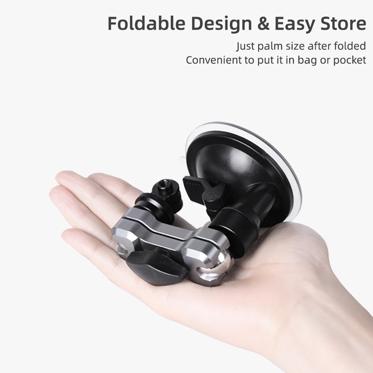 Sunnylife TY-Q9415 Aluminum Alloy Phone Holder Car Suction Cup Bracket Holder for GoPro Hero11 Black / HERO10 Black /9 Black /8 Black /7 /6 /5 /5 Session /4 Session /4 /3+ /3 /2 /1, DJI Osmo Action and Other Action Cameras, Colour: Bracket - Holder by Sunnylife | Online Shopping South Africa | PMC Jewellery