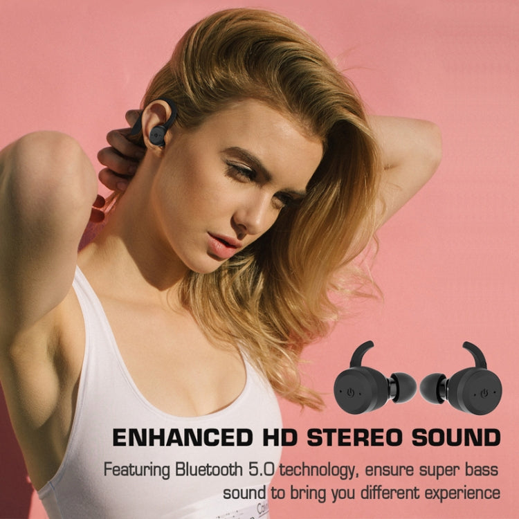 BE1032 Ear-mounted Waterproof Sports TWS Wireless Bluetooth Earphone(Black) - TWS Earphone by PMC TechLife | Online Shopping South Africa | PMC TechLife