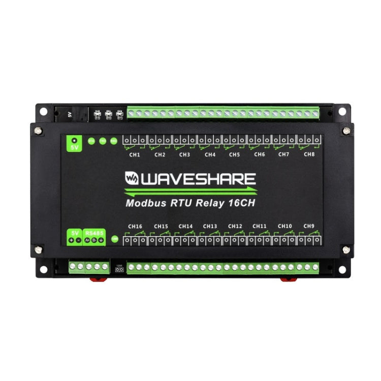Waveshare 24921 Modbus RTU 16-Ch Relay Module, RS485 Interface, With Multiple Isolation Protection Circuits - Relay Module by Waveshare | Online Shopping South Africa | PMC Jewellery