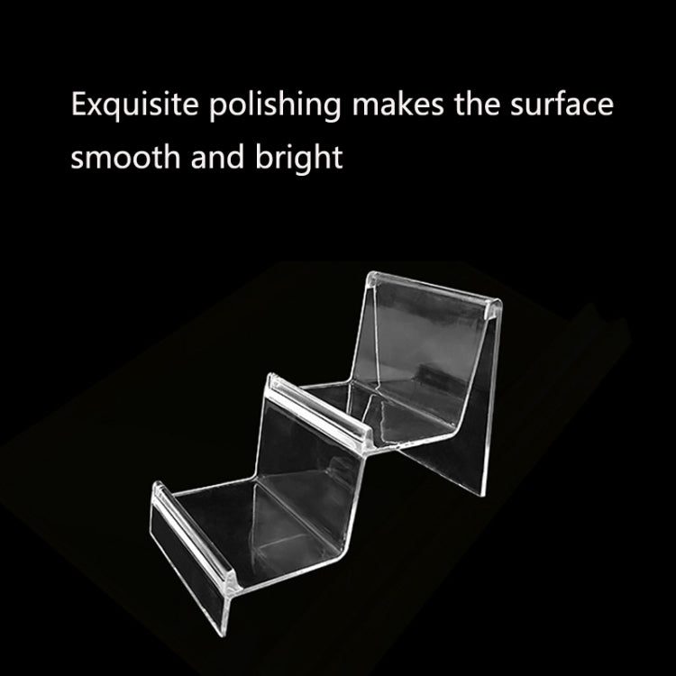 10 PCS Thickened Transparent Wallet Holder Plastic Phone Mask Display Stand Counter Display Stand,Specification: No. 3 4 Layer - free shipping - PMC TechLife - Order now!