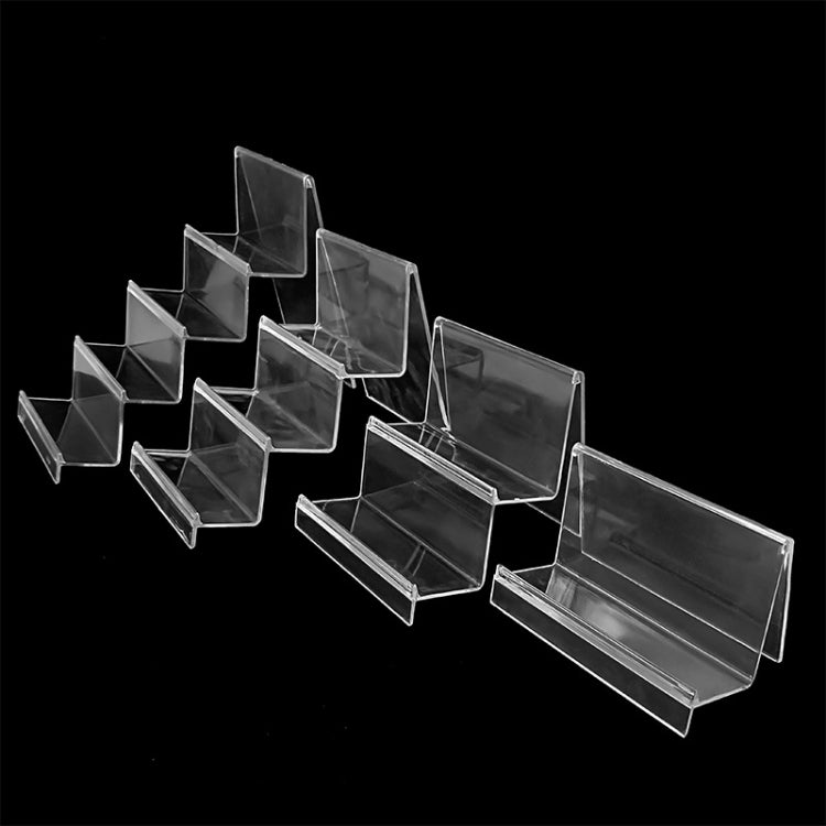 10 PCS Thickened Transparent Wallet Holder Plastic Phone Mask Display Stand Counter Display Stand,Specification: No. 4 2 Layer - Desktop Holder by PMC TechLife | Online Shopping South Africa | PMC TechLife