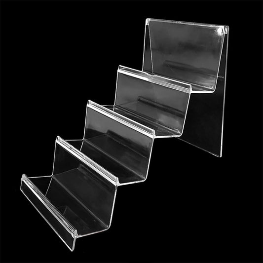 10 PCS Thickened Transparent Wallet Holder Plastic Phone Mask Display Stand Counter Display Stand,Specification: No. 4 4 Layer - Desktop Holder by PMC Jewellery | Online Shopping South Africa | PMC Jewellery