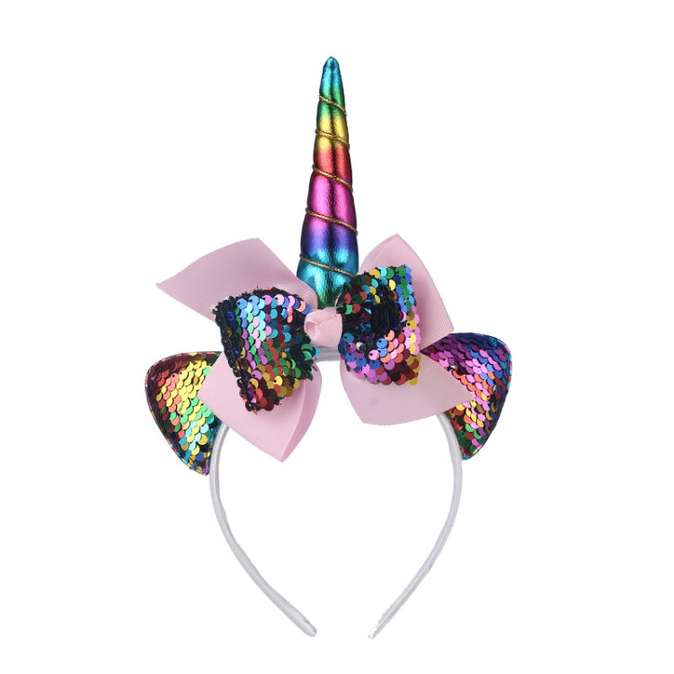 2 PCS F036 Unicorn Headband Children Birthday Festival Party Hair Accessories(Colorful) - Holiday Decorations by PMC Jewellery | Online Shopping South Africa | PMC Jewellery