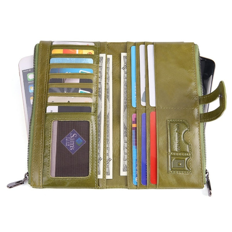 Retro Ladies RFID Wallet Leather Long Mobile Phone Bag(Red) - free shipping - PMC TechLife - Order now!