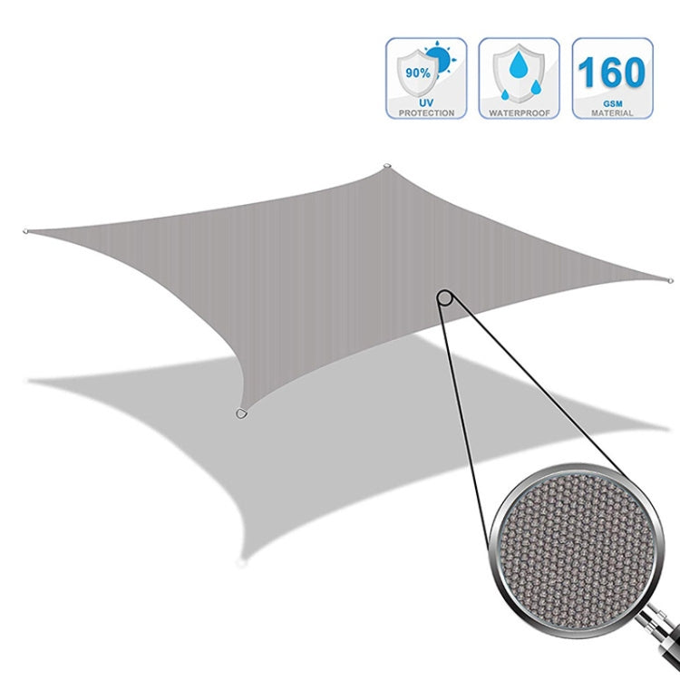 Outdoor Garden Sunshade Sail Waterproof Anti-UV Canopy, Size: 2m x 4m(Black) - Tents & Accessories by PMC Jewellery | Online Shopping South Africa | PMC Jewellery