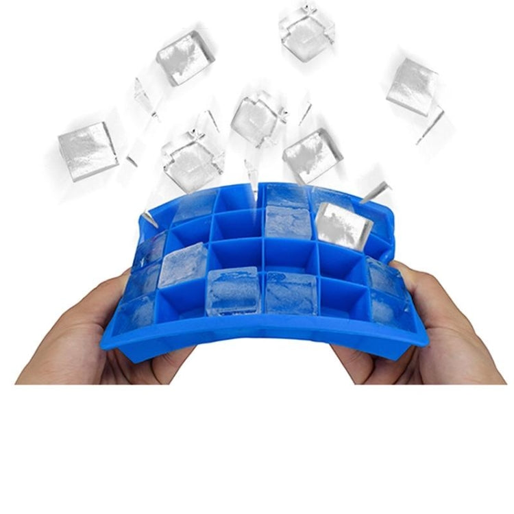 24 Grids Silicone Ice Cube Tray Molds Square Shape Ice Cube Maker Fruit Popsicle Ice Cream Mold(Rose red) - Food Molds by PMC TechLife | Online Shopping South Africa | PMC TechLife