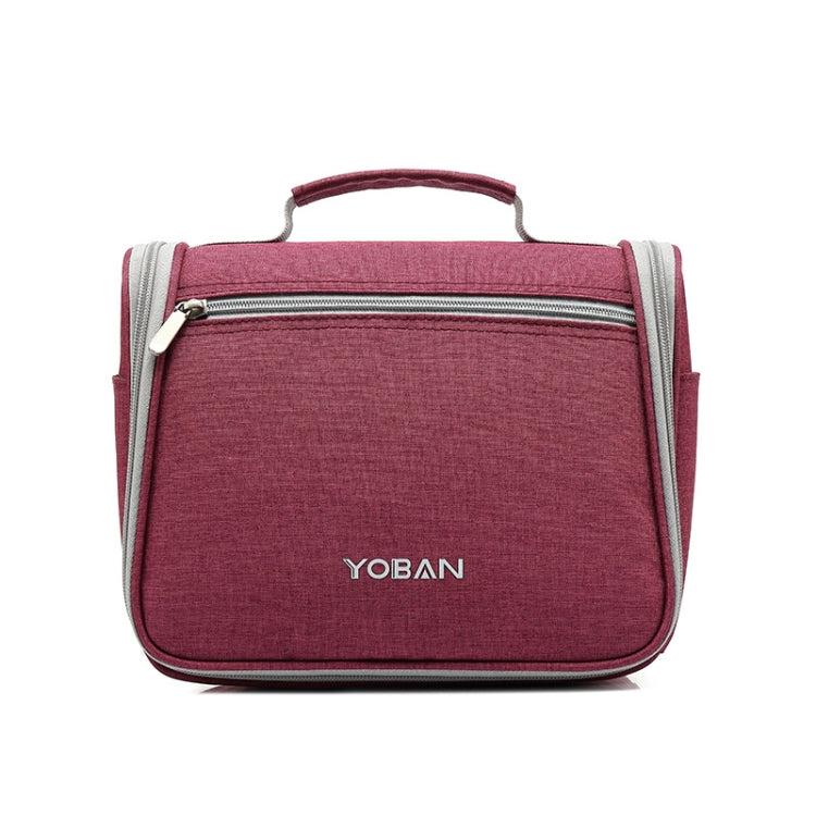 YOBAN Travel Outdoor Multifunctional Large-Capacity Washing Storage Bag Hanging Waterproof Cosmetic Bag(Rose Red) - Storage Boxes by PMC Jewellery | Online Shopping South Africa | PMC Jewellery