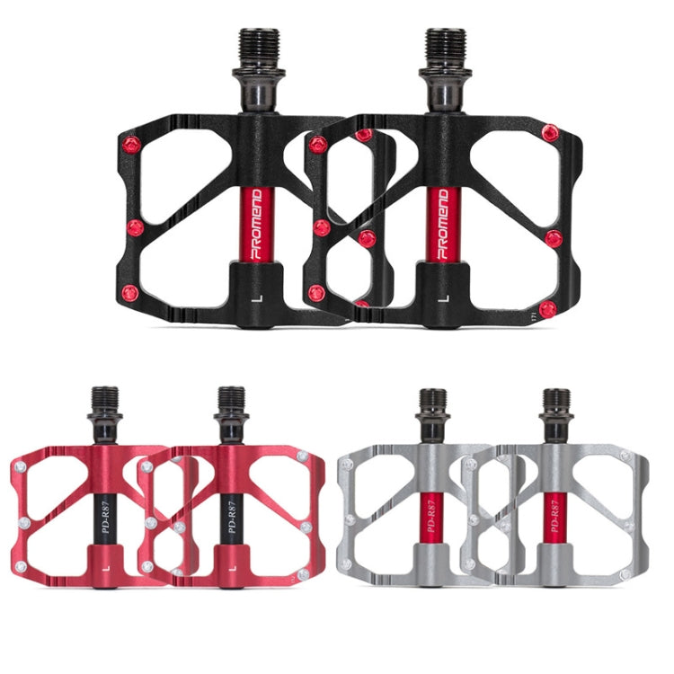 1 Pair PROMEND Mountain Bike Road Bike Bicycle Aluminum Pedals(PD-R87 Black) - Pedals by PROMEND | Online Shopping South Africa | PMC Jewellery