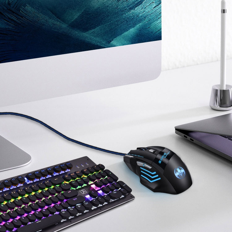 GAMING BLOODBAT GM02 7 Keys USB Wired Optoelectronics Game Mouse Digital Respiratory Lights Mouse - free shipping - PMC TechLife - Order now!