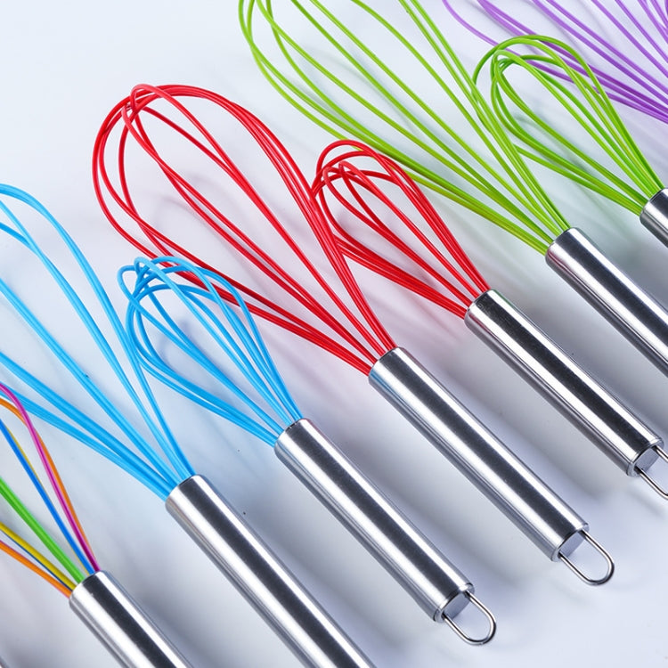 Silicone Egg Beater Home Egg Mixer Kitchen Gadgets Cream Baking Tools, Colour: 12 inch Colorful - Stirrer & Squeezer by PMC TechLife | Online Shopping South Africa | PMC TechLife