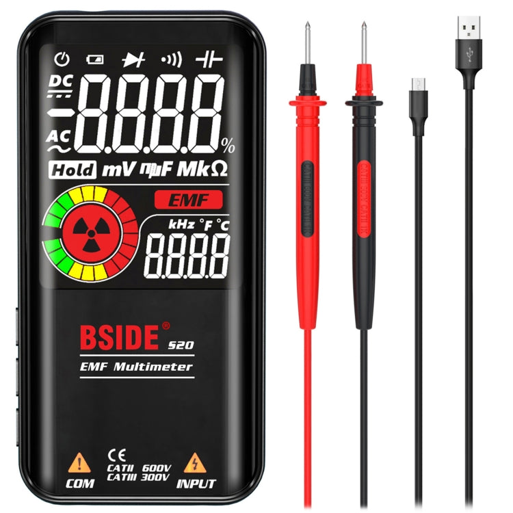 BSIDE S20 Intelligent Large Screen Electromagnetic Radiation Multimeter Tester - Digital Multimeter by BSIDE | Online Shopping South Africa | PMC TechLife | Buy Now Pay Later Mobicred