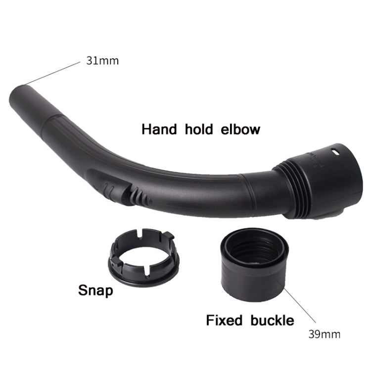3 PCS 32mm Hand Handle Elbow For Household Vacuum Cleaner Accessories(Black) - free shipping - PMC TechLife - Order now!