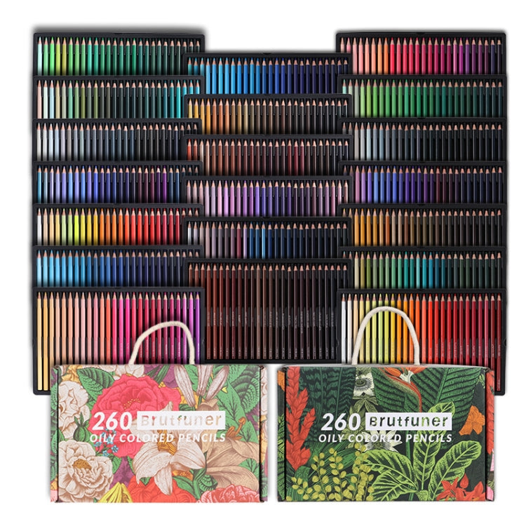 BRUTFUNER 520 Colors Color Lead Set Art Painting Oily Hand-Painted Color Lead(Gift Box Packaging) - Art Supplies by BRUTFUNER | Online Shopping South Africa | PMC Jewellery | Buy Now Pay Later Mobicred