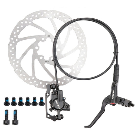 Meroca M800 Bicycle Brake Mountain Bike Universal Bilateral Brake Oil Pressure Disc Brake, Style: Left Back 1400mm + Disc Brake - Bicycle Brake Parts by Meroca | Online Shopping South Africa | PMC Jewellery